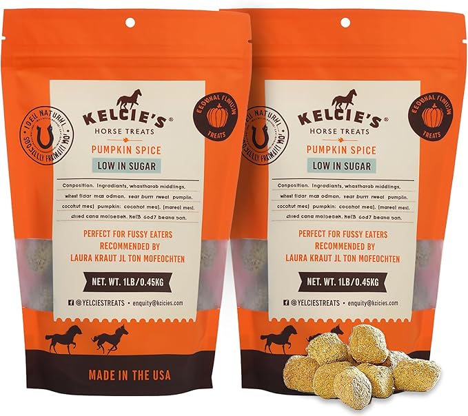 Horses Treats - Low Sugar, Starch, and Carbohydrates | Healthy Treats for Horse Supports Superior Digestion 2 Pounds (Pack of 2)