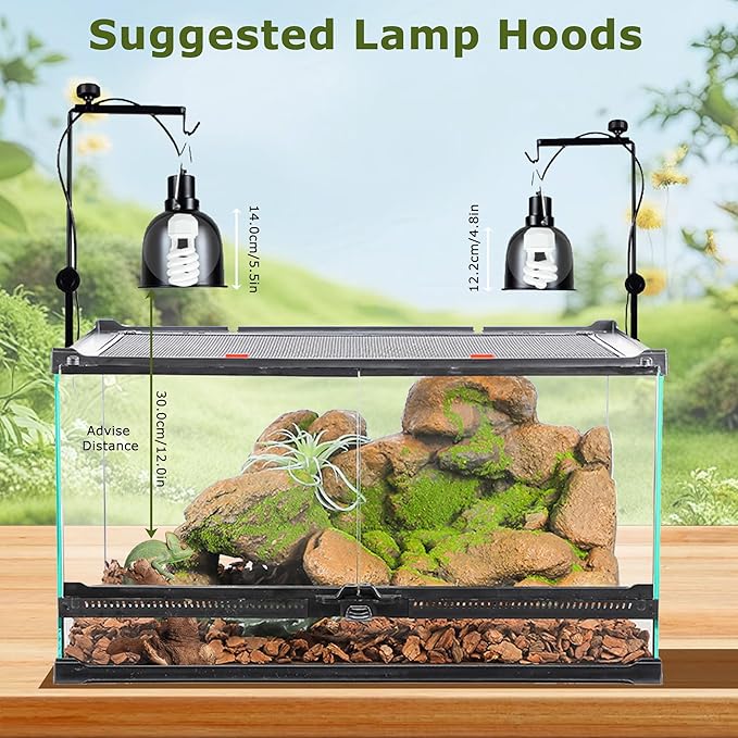 HARTOMPET 5.0 UVB Coil Reptile Bulb 13W, Compact Fluorescent Light for Tropical Terrariums, Ideal for Chameleons, Iguanas, Tree Frogs & Pythons