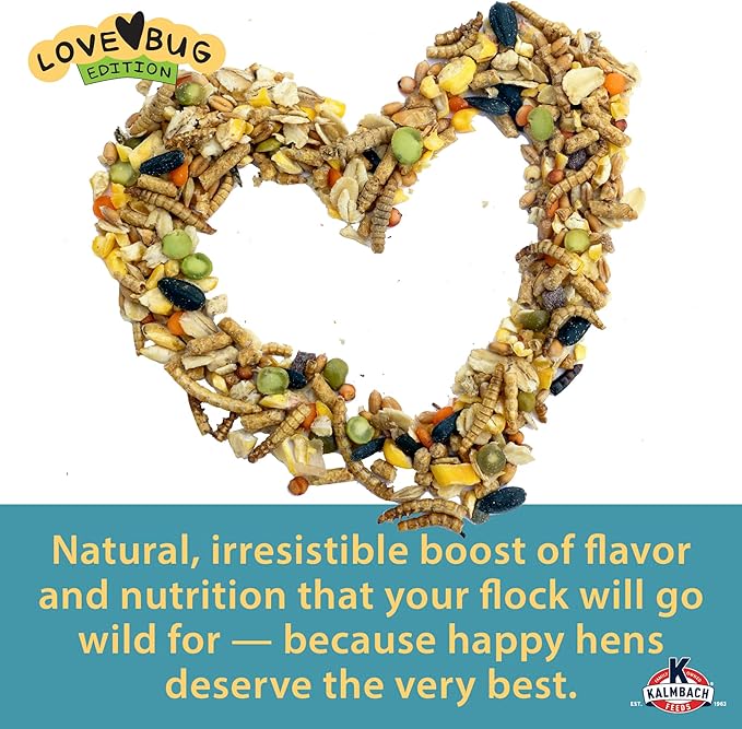 Kalmbach Feeds Henhouse Reserve® Lovebug Edition Layer Feed with Whole Insects