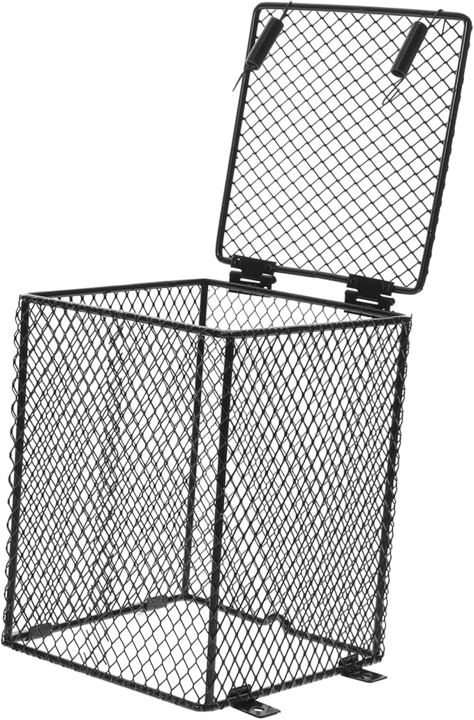 Toddmomy 2pcs Reptile Heat Lamp Mesh Cover Protective Shade for Crawler Tanks Easy to Install Efficient Heat Dissipation Scalding for Turtles Lizards Birds