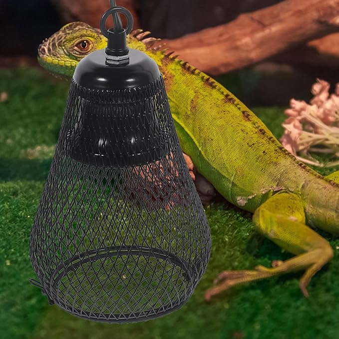 UKCOCO Pet Lamp Cover for Terrarium Decor Reptile Accessory Scale Mesh Cover Hook