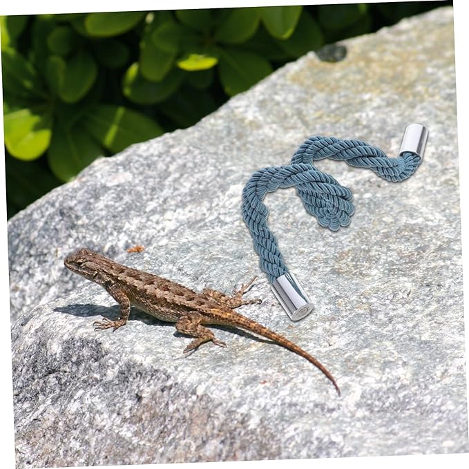 POPETPOP Bearded Dragon Climbing Rope Toy for Terrarium Easy to Install Crab Climbing Accessory for Reptiles Promotes Activity and Health for Snakes Lizards and Amphibians