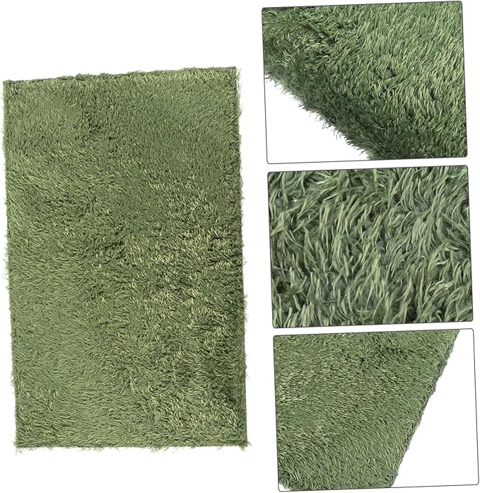 UPKOCH 2pcs Moss Reptile Carpet Mats for Turtle Bedding Reptile Tank Substrate Dry Breathable Pet Mat