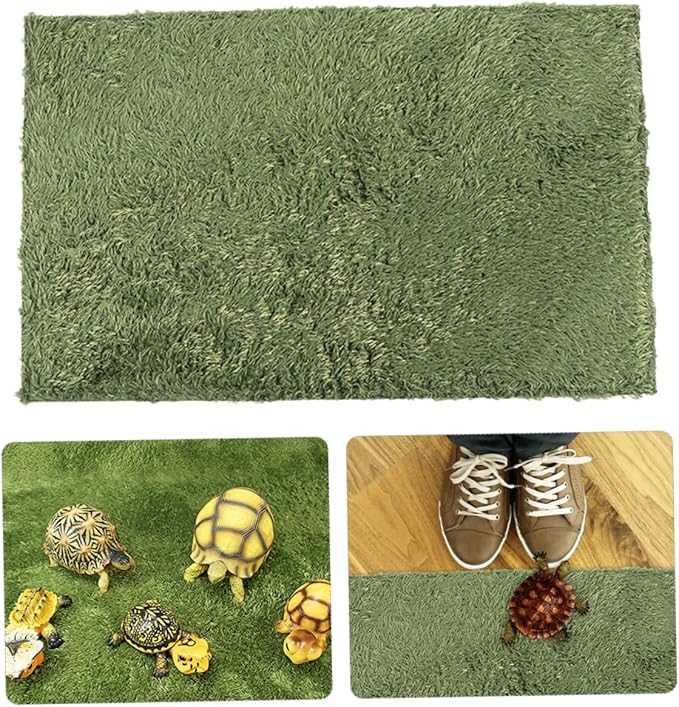 KESYOO Fake Lawn Mat for Reptiles Washable Pet Carpet Suitable for Snakes Turtles Lizards Moisture Retaining Unique Design for Terrariums