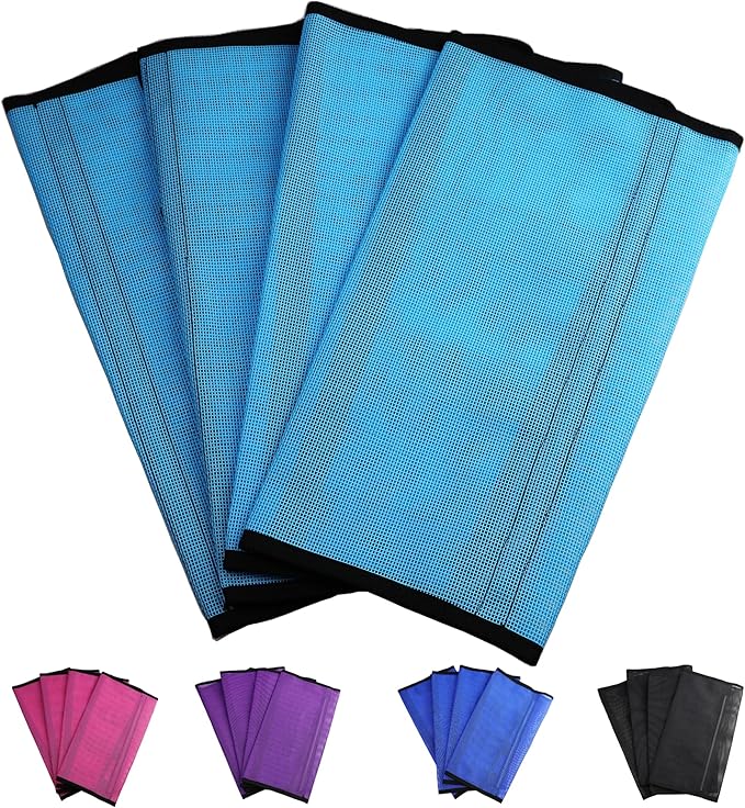 Horse Fly Boots, Superior Ventilate Mesh with Strong Fasteners Equine Fly Boots, Long-Lasting for Daliy Wear, Flexible to Fit Most Horse Legs, Set of 4 Fly Leggings for Horses