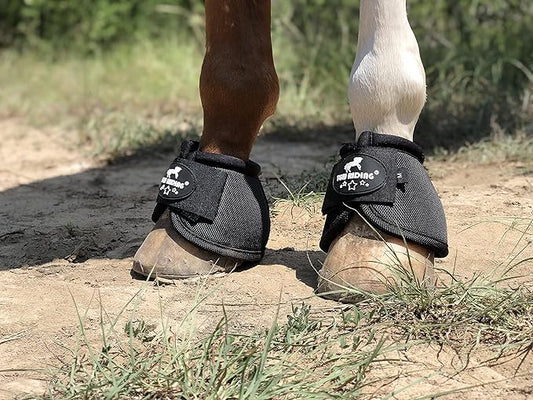 TGW RIDING 2520D Horse Bell Boots No-Turn Horse Bell Boots, Equine Ballistic Hoof Overreach Bell Boot, Pair