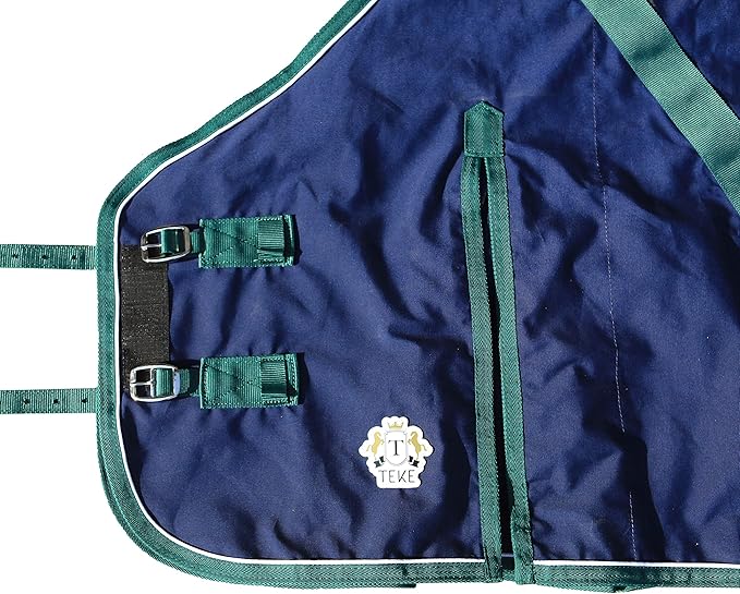 T TEKE Deluxe Horse Canvas Sheet for Snug and Clean in Stable, or as a Blanket Liner. (Size Range 51"-87" Including Mini Horse)