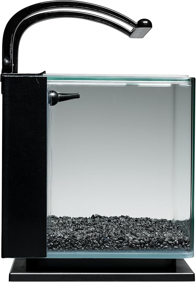 Marineland Contour 3 Aquarium Kit 3 Gallons, Rounded Glass Corners, Includes LED Lighting
