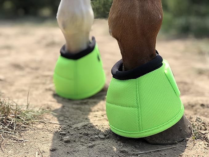 TGW RIDING 2520D Horse Bell Boots No-Turn Horse Bell Boots, Equine Ballistic Hoof Overreach Bell Boot, Pair