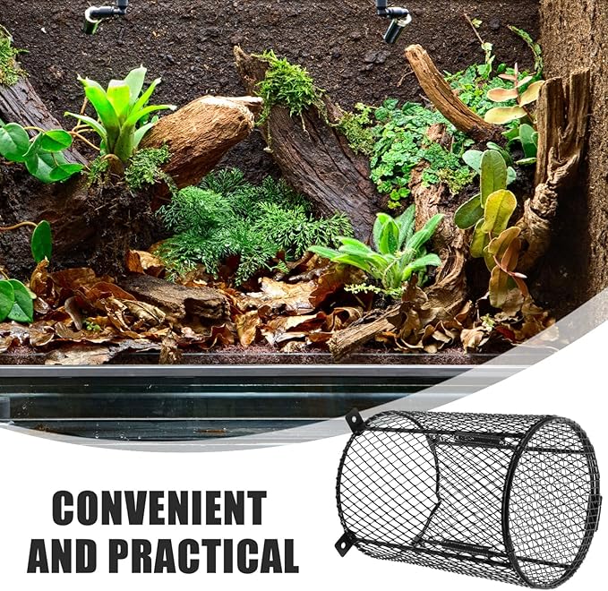 Removable Lampshade for Reptile Cage Heat Lamp Grille for Leopard Gecko Reptile Pet Heating Lamp Cover