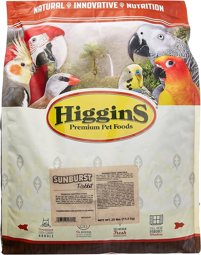 Higgins 466904 Higg Sunburst Rabbit Food, 25-Pound