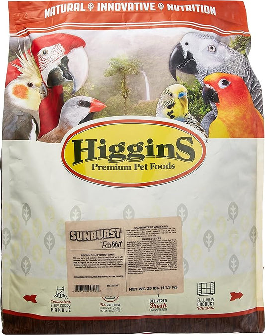 Higgins 466904 Higg Sunburst Rabbit Food, 25-Pound