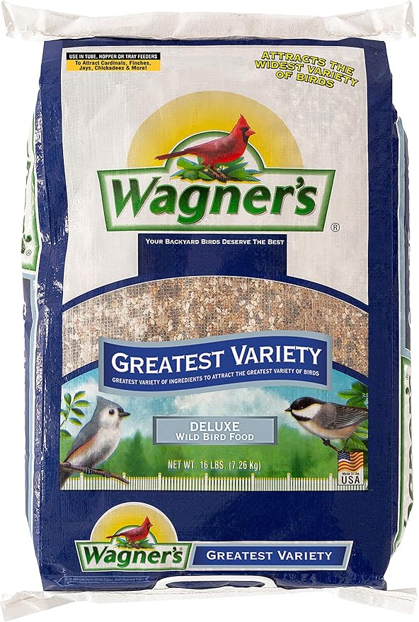 Wagner's Wild Bird Food Variety Bundle - 62059 Greatest Variety Blend (16 lbs) + 13008 Deluxe Blend (10 lbs)