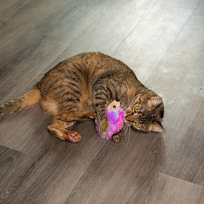Catstages Catnip Plushies Hedgehog Multicolored Plush Catnip Cat Toy - Image 8