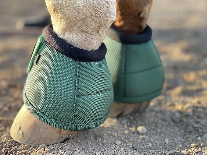 TGW RIDING 2520D Horse Bell Boots No-Turn Horse Bell Boots, Equine Ballistic Hoof Overreach Bell Boot, Pair