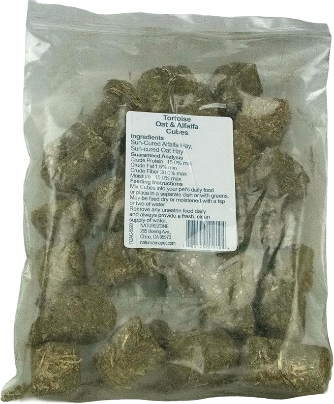 Nature Zone Tortoise Oat & Alfalfa Cubes 2 lb, for Grassland, Desert, Tropical, Forest, Tortoises