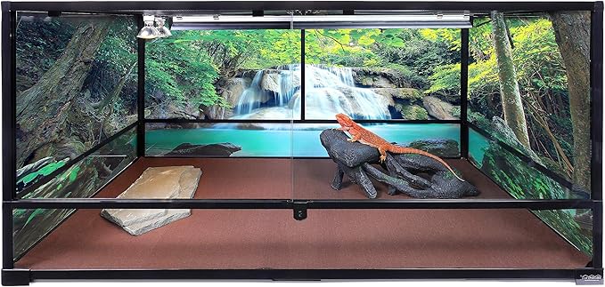 Carolina Custom Cages, 48Lx24Wx24H Tall Extra-Long Deep Terrarium; Easy Assembly