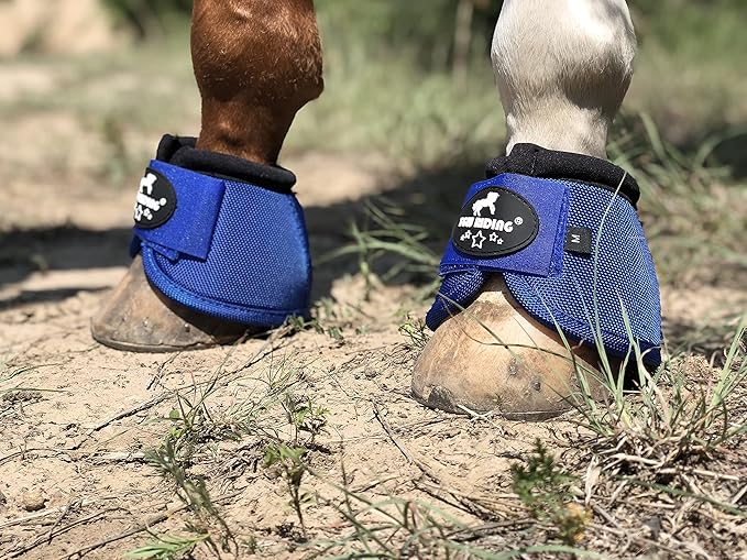 TGW RIDING 2520D Horse Bell Boots No-Turn Horse Bell Boots, Equine Ballistic Hoof Overreach Bell Boot, Pair