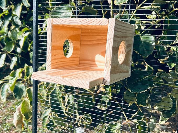 Chinchilla House Made of Kiln Dried Pine Also for Rats Birds Squirrels Mice Degu etc