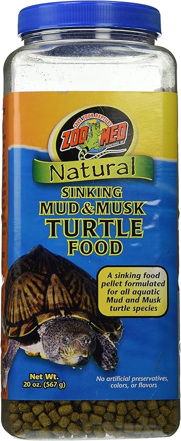Zoo Med Natural Sinking Mud and Musk Turtle Food, 20 Ounces Each (20 Ounces)