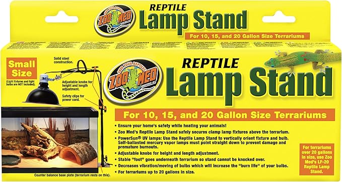 Zoo Med Reptile Lamp Stand Black (Small)