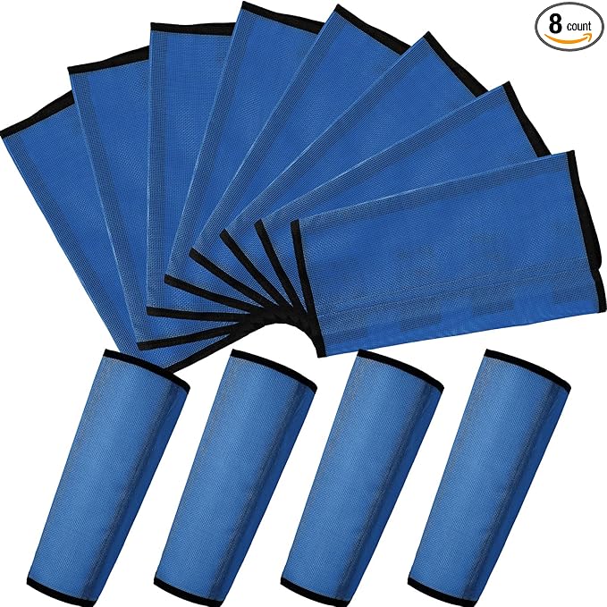 Jexine Set of 8 Mesh Fly Boots for Horse Loose Fitting Non Slip Breathable Horse Fly Leggings Protective Reduces Stress Leg Fatigue Wraps for Preventing Flies Mosquitoes Bite