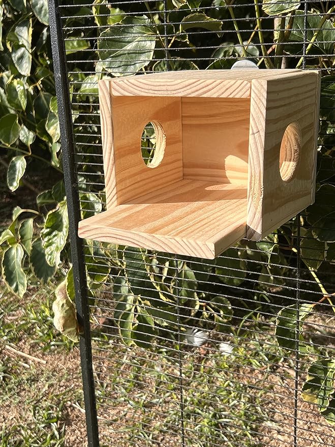 Chinchilla House Made of Kiln Dried Pine Also for Rats Birds Squirrels Mice Degu etc
