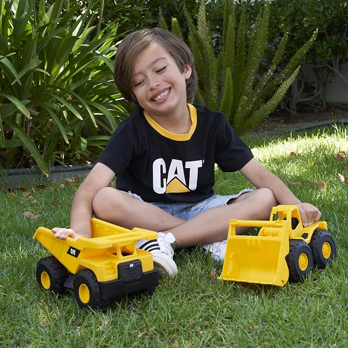 CAT Construction Toys, 2 Pack 10" Construction Fleet Toy Trucks with Articulated Parts, Fun and Durable for Indoor/Outdoor Use, Ages 2+ - Image 10