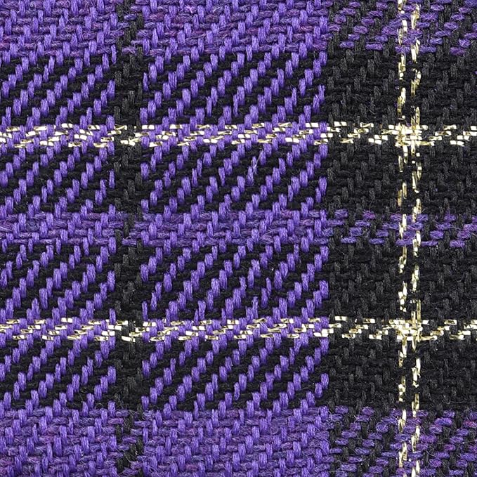 GAMUDA Small Dog Harness Collar and Leash Set, Step in No Chock No Pull Soft Mesh Adjustable Dog Vest Harnesses Plaid Reflective for Dogs Puppy Cats Kitten Rabbit (Purple, XL)
