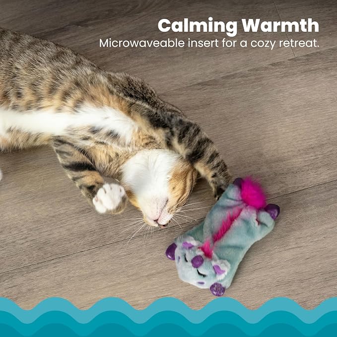 Catstages Cuddle Pal Unicorn Soothing Plush Purple Cat Toy, 8.5" x 5.5" - Image 3