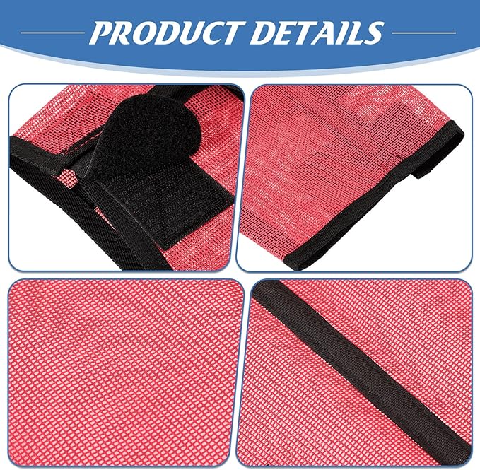 Jexine Set of 8 Mesh Fly Boots for Horse Loose Fitting Non Slip Breathable Horse Fly Leggings Protective Reduces Stress Leg Fatigue Wraps for Preventing Flies Mosquitoes Bite