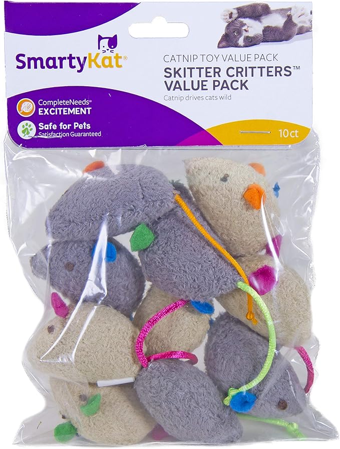 Catnip Cat Toys (Skitter Critters Value Pack 10 Count Catnip Cat Toys) by Unknown