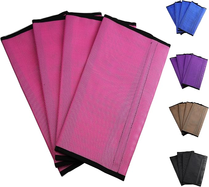 Horse Fly Boots, Superior Ventilate Mesh with Strong Fasteners Equine Fly Boots, Long-Lasting for Daliy Wear, Flexible to Fit Most Horse Legs, Set of 4 Fly Leggings for Horses