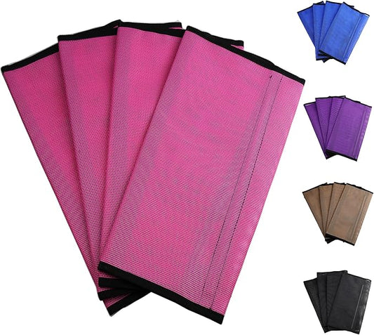 Horse Fly Boots, Superior Ventilate Mesh with Strong Fasteners Equine Fly Boots, Long-Lasting for Daliy Wear, Flexible to Fit Most Horse Legs, Set of 4 Fly Leggings for Horses