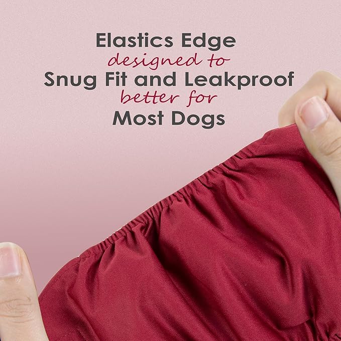 wegreeco Washable Male Dog Belly Band (Stylish Pattern)- Pack of 3 - Washable Male Dog Belly Wrap, Dog Diapers Male (Burgundy, Black, Jade, Large)