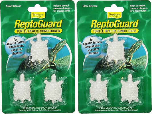 Tetra TetraFauna ReptoGuard Turtle Health Conditioner 3 Count, Slow-Release (19514) (Pack of 2)