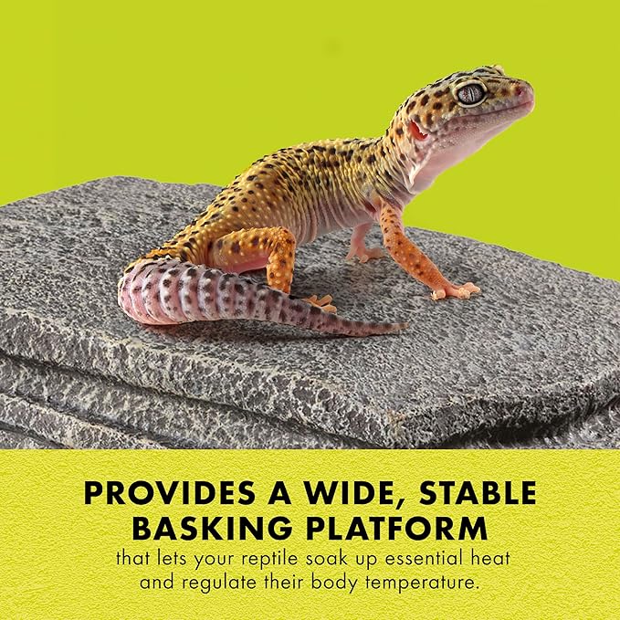Zilla Herp Hotel, Naturalistic Hide and Basking-Platform for Leopard Geckos, Bearded Dragons, Anoles, Medium