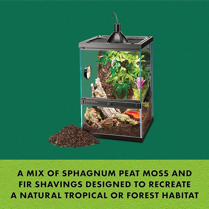Zilla Reptile Terrarium Bedding Substrate Jungle Mix, 4 Quart