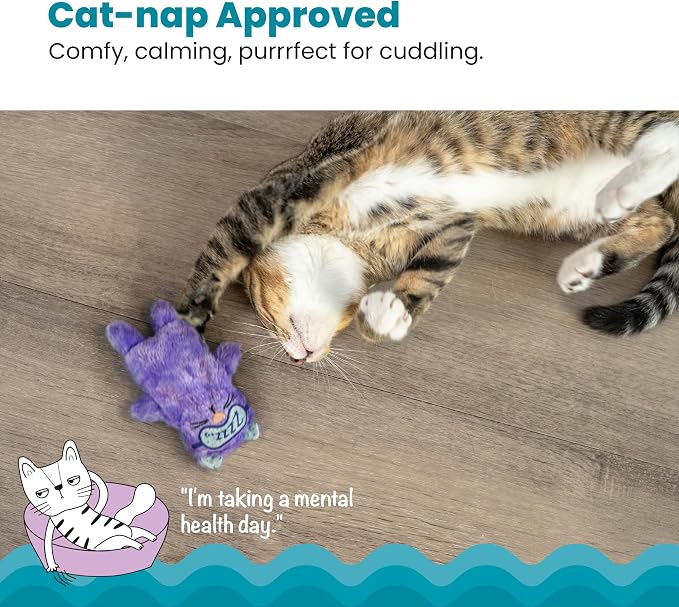 Catstages Purr Pillow Cat Toy ?€? Plush Cat Toy with Touch-Activated Purr for Calming Cats & Kittens - Image 2