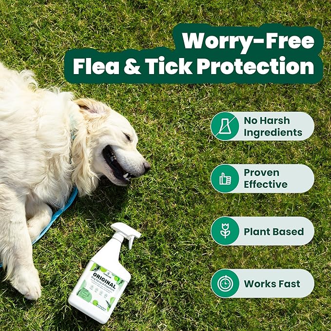 Cedarcide Original Bug Spray | Repel & Kill Fleas, Ticks, Mosquitoes, Mites, Ants & Chiggers | for use on People, Pets & Home | Natural Cedar Oil | Eco-Friendly | Quart