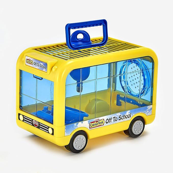 Kaytee CritterTrail Off To School Travel Carrier for Pet Hamsters, Gerbils, or Mice