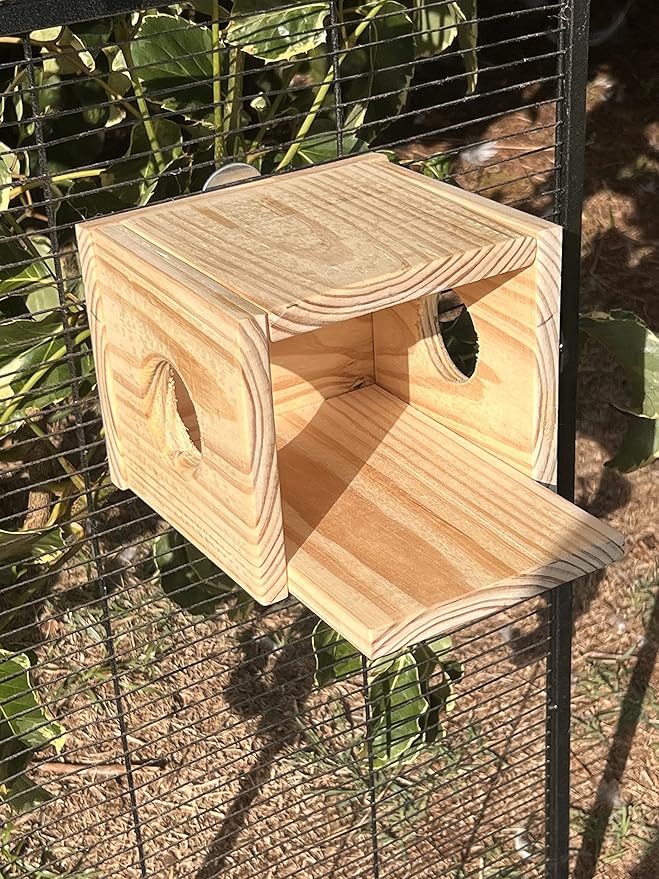 Chinchilla House Made of Kiln Dried Pine Also for Rats Birds Squirrels Mice Degu etc