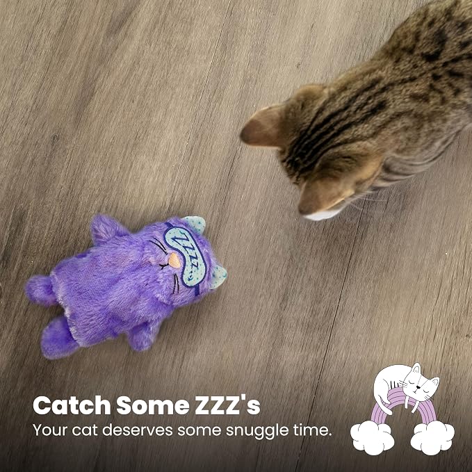 Catstages Purr Pillow Cat Toy ?€? Plush Cat Toy with Touch-Activated Purr for Calming Cats & Kittens - Image 6