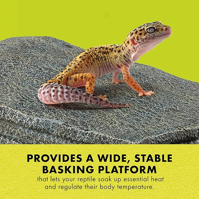 Zilla Herp Hotel, Naturalistic Hide and Basking-Platform for Leopard Geckos, Bearded Dragons, Anoles, Large