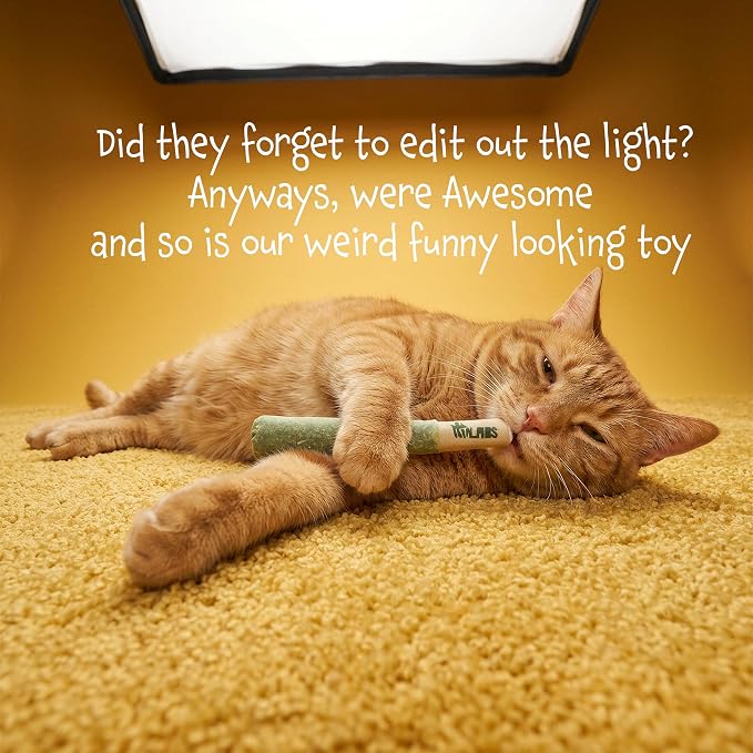 LIT LABS Cat Doobie 3 Pack Catnip Toys for Cats, Funny Cat Toys, Safe Kitten Teething Chew and Kicker Toys, Stress-Relieving Indoor Cat Gifts that Hit Different - Image 7