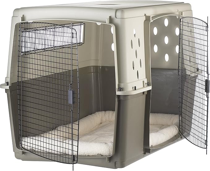 Pet Lodge® Two Door Dog Crate | Designed for Air Transport | Easy to Clean Pet Crate | Great for Pets Up to 130lbs | Giant