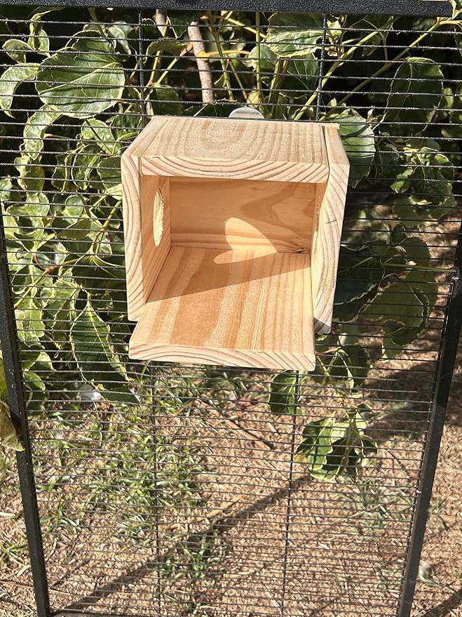 Chinchilla House Made of Kiln Dried Pine Also for Rats Birds Squirrels Mice Degu etc