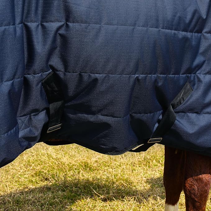 HOMBYS Heavy Duty Winter Horse Blanket,Waterproof Turnout Blanket with Flannel Backing,Super Warm Horse Blanket for Real Horse, 600D High Density Horse Sheet (75")