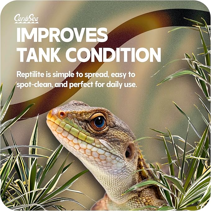 Carib Sea Reptiles Calcium Substrate Sand - 20 lb - Desert Rose - Calcium-Rich Sand for Reptile Terrariums, Ideal for Desert Species & Healthy Habitat
