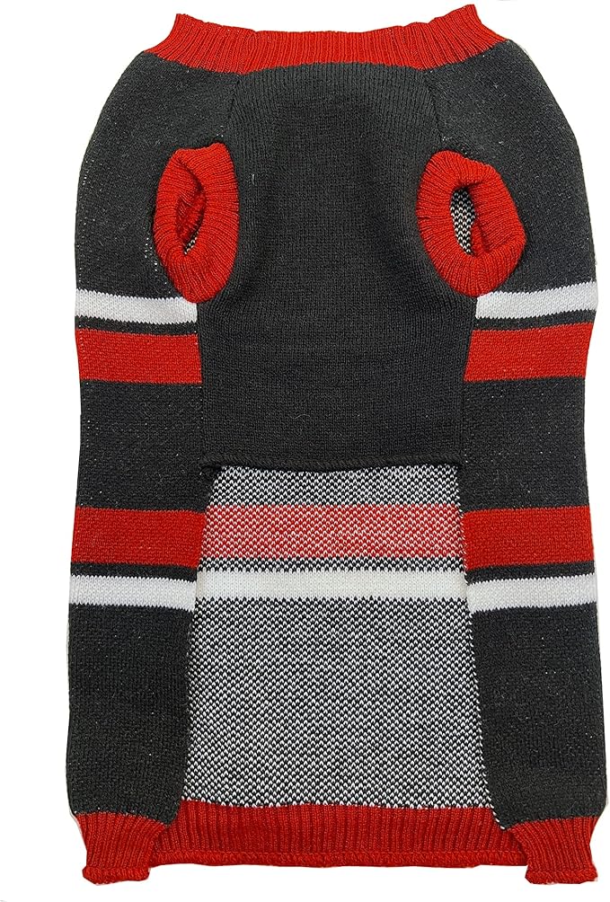 Pets First NFL San Francisco 49ers Dog Sweater, Warm and Cozy Knit Pet Sweater with NFL Team Logo, Best Puppy Sweater for Large and Small Dogs, Team Color, Medium (SAN-4179-MD)